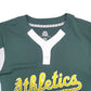 Mens Green Majestic MLB Baseball Jersey Oakland Athletics Short Sleeve T Shirt