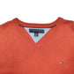 Mens Orange Tommy Hilfiger Knit Crewneck Jumper