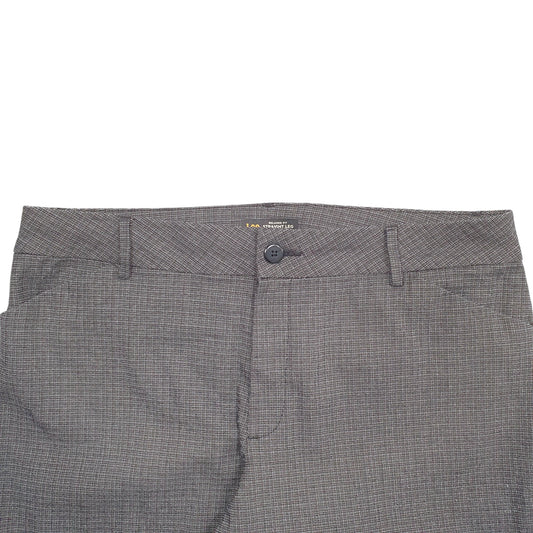 Womens Grey Lee Mid Rise Stretch Fit Chino Trousers