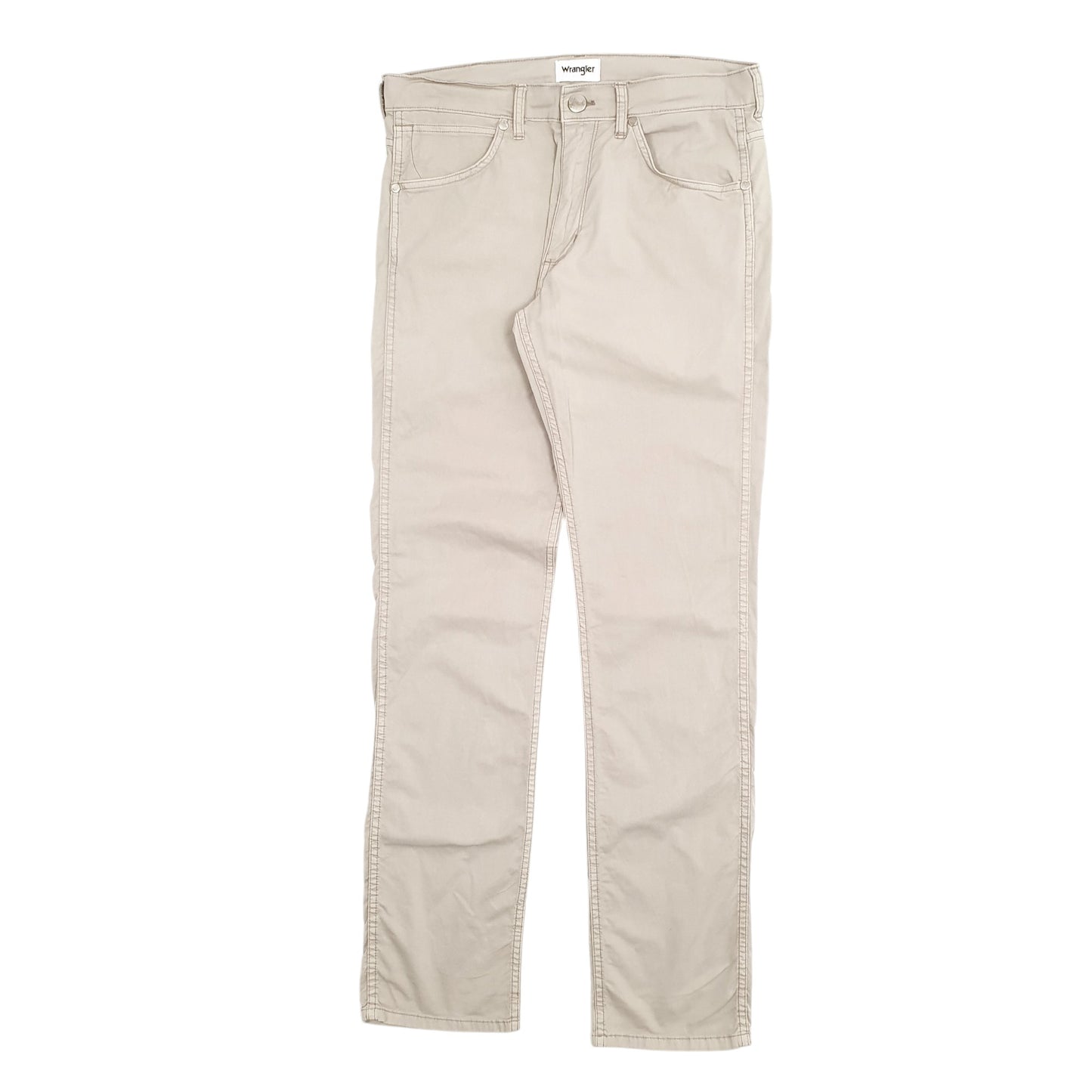 Mens Beige Wrangler  Chino Trousers
