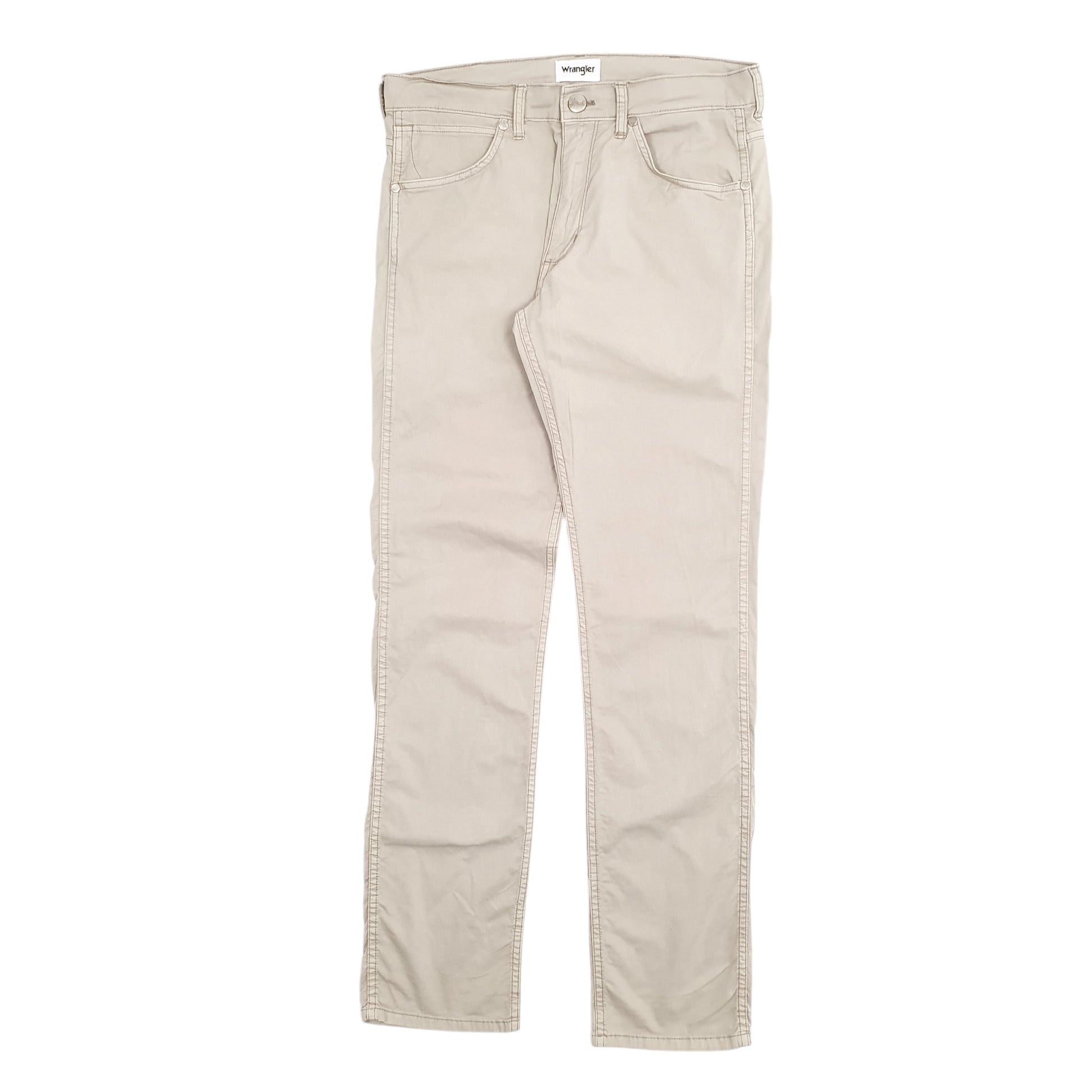 Mens Beige Wrangler  Chino Trousers