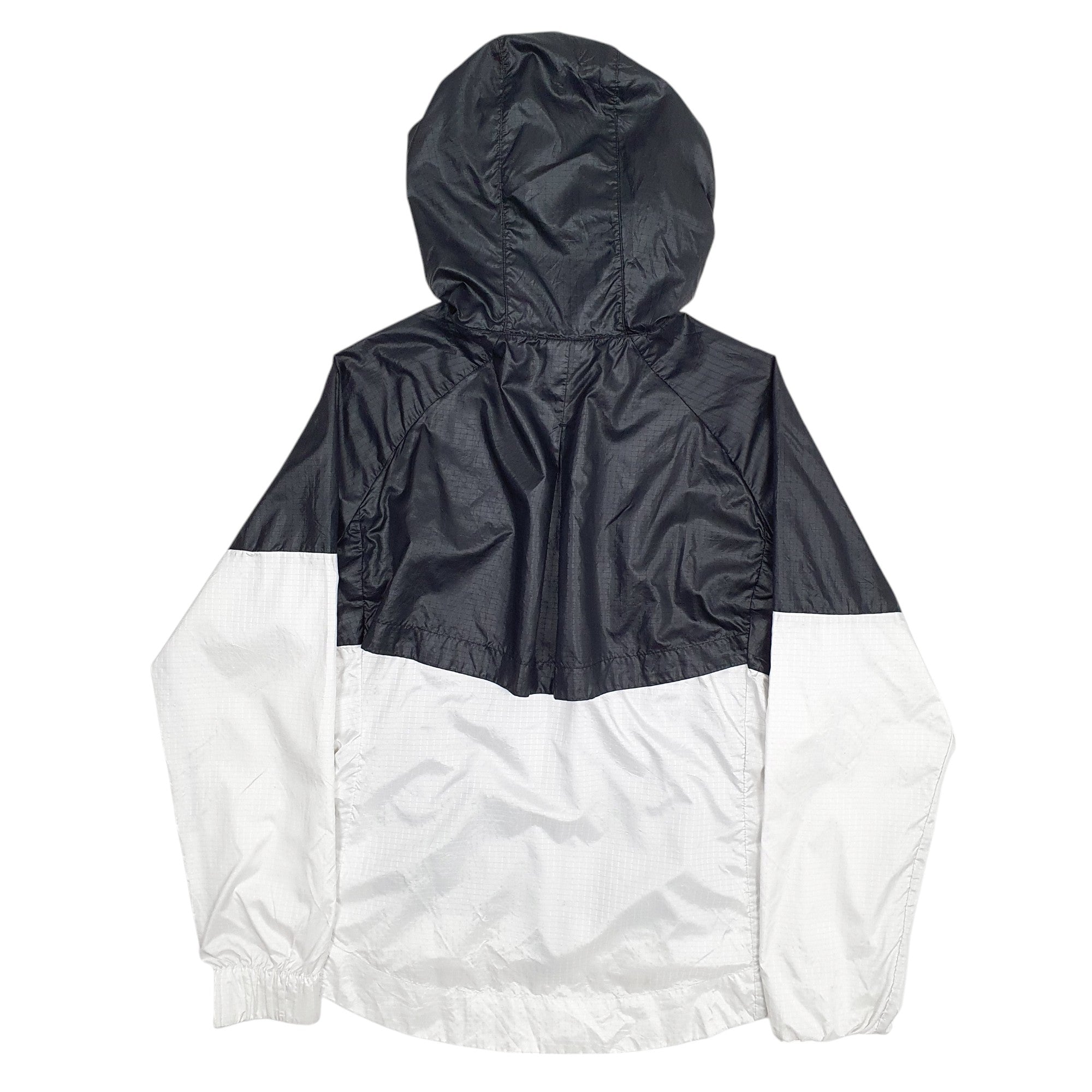 Nike windbreaker jacket womens black and white best sale