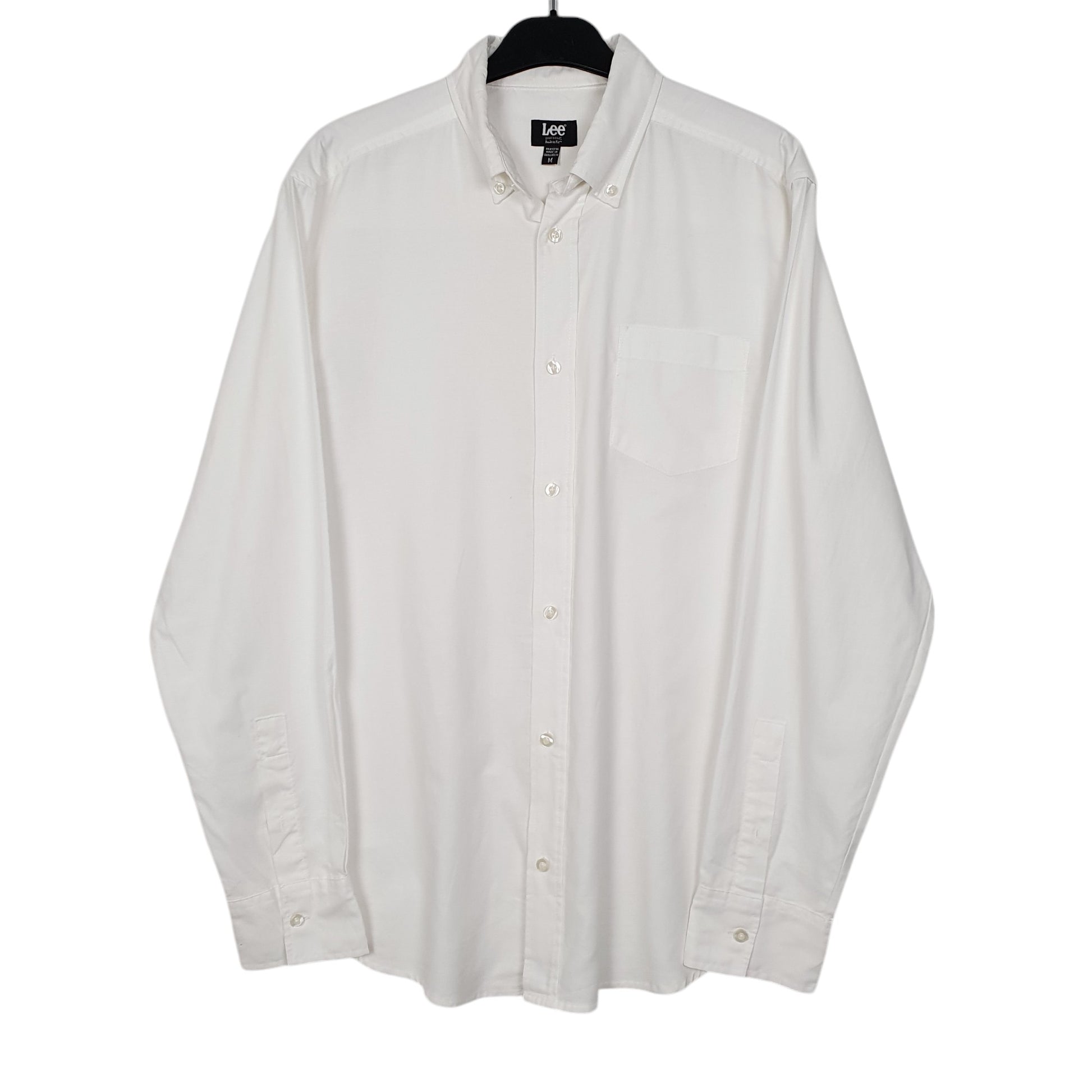 Mens White Lee  Long Sleeve Shirt