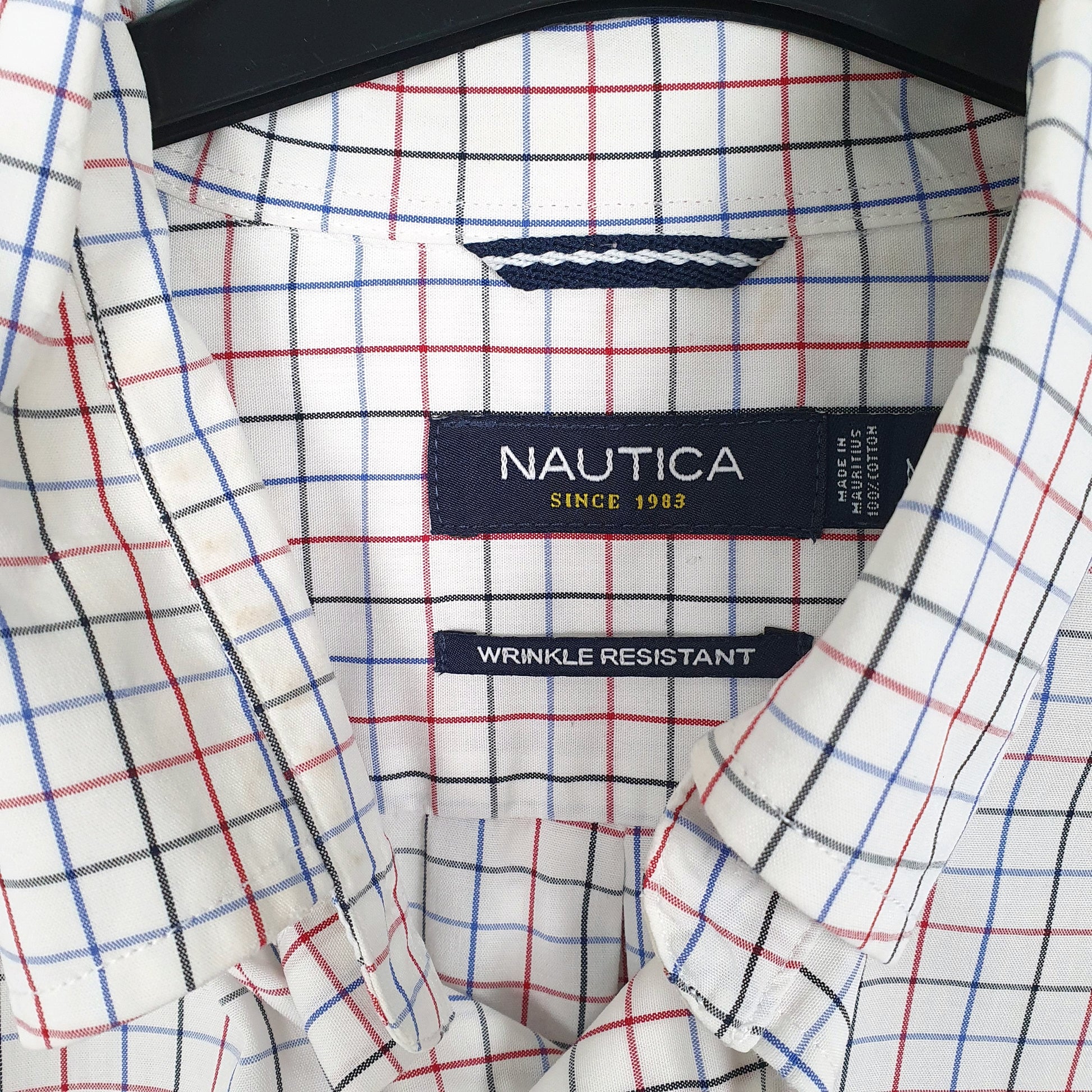 Mens White Nautica  Long Sleeve Shirt