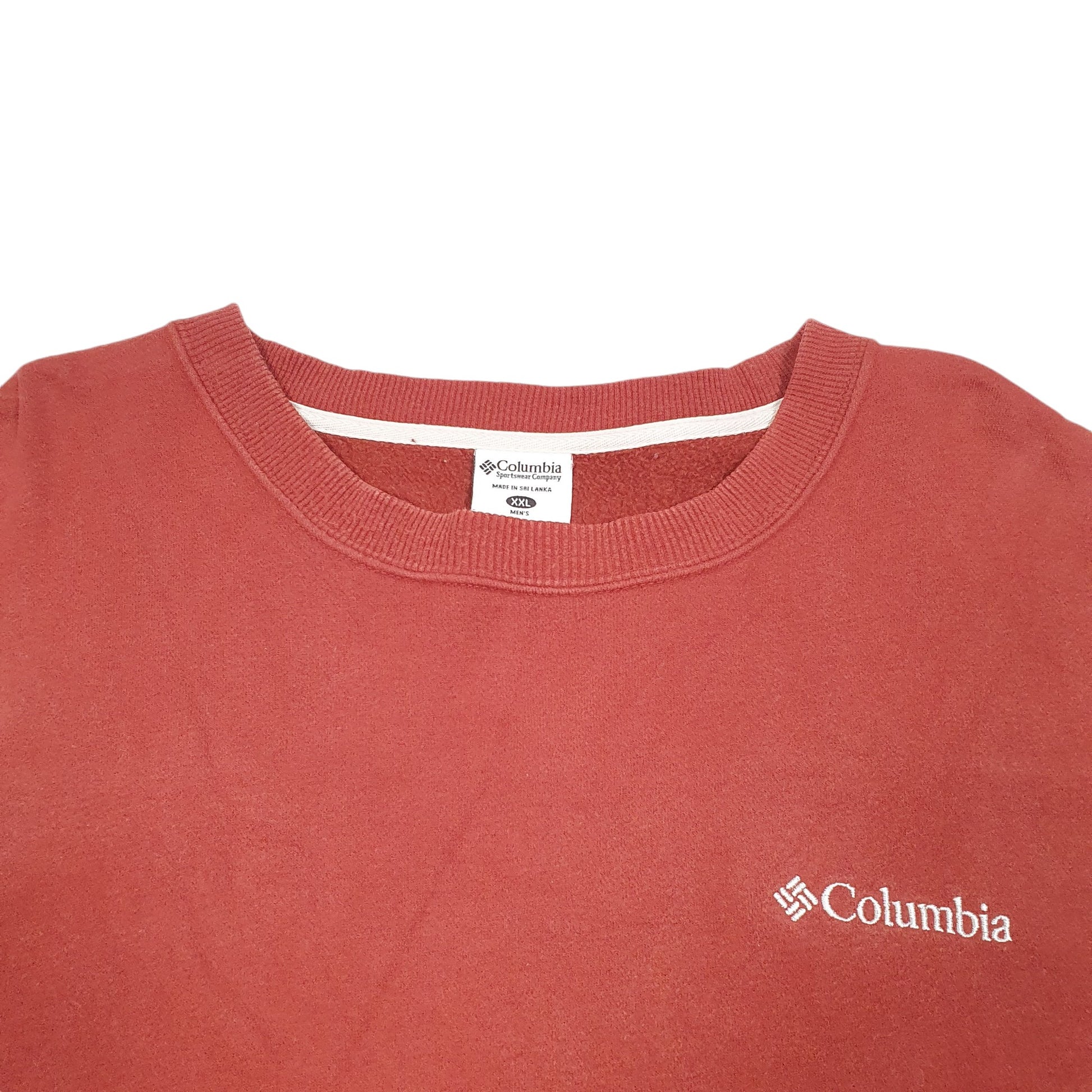 Mens Red Columbia Sportswear  Crewneck Jumper