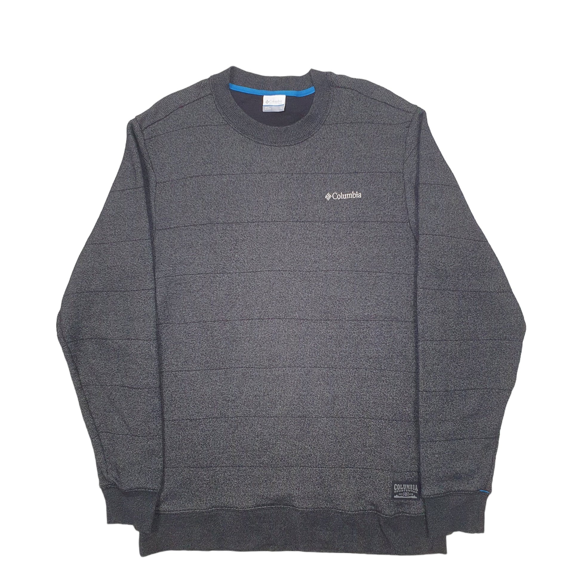 Mens Grey Columbia  Crewneck Jumper