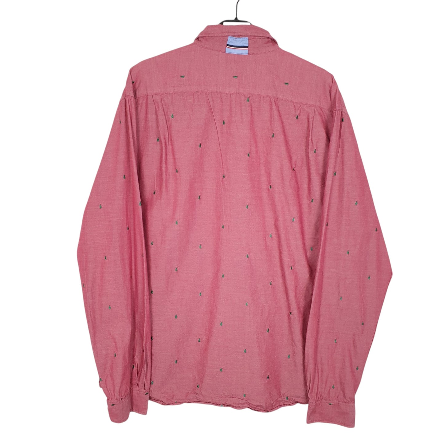 Mens Red Tommy Hilfiger Trees Long Sleeve Shirt