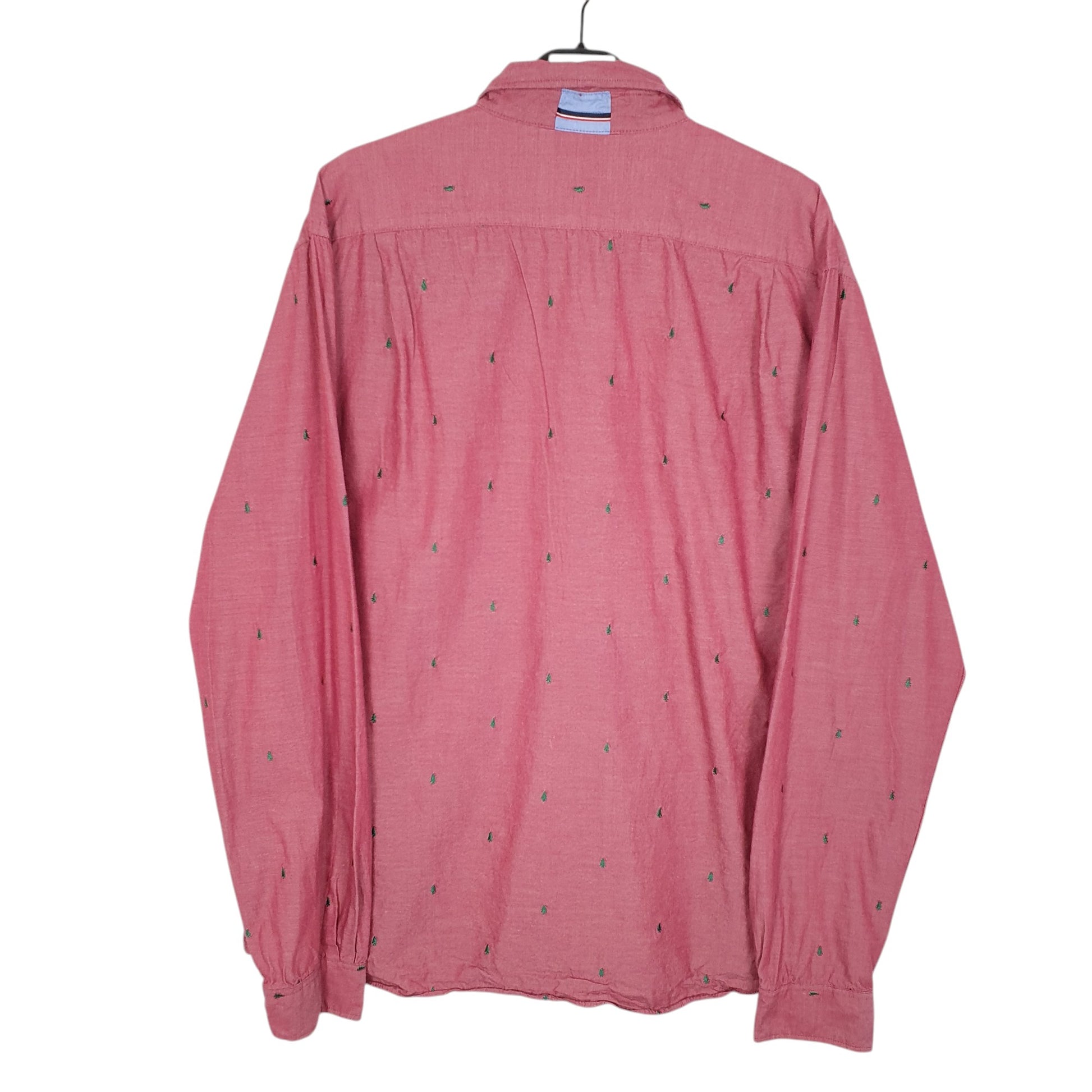 Mens Red Tommy Hilfiger Trees Long Sleeve Shirt