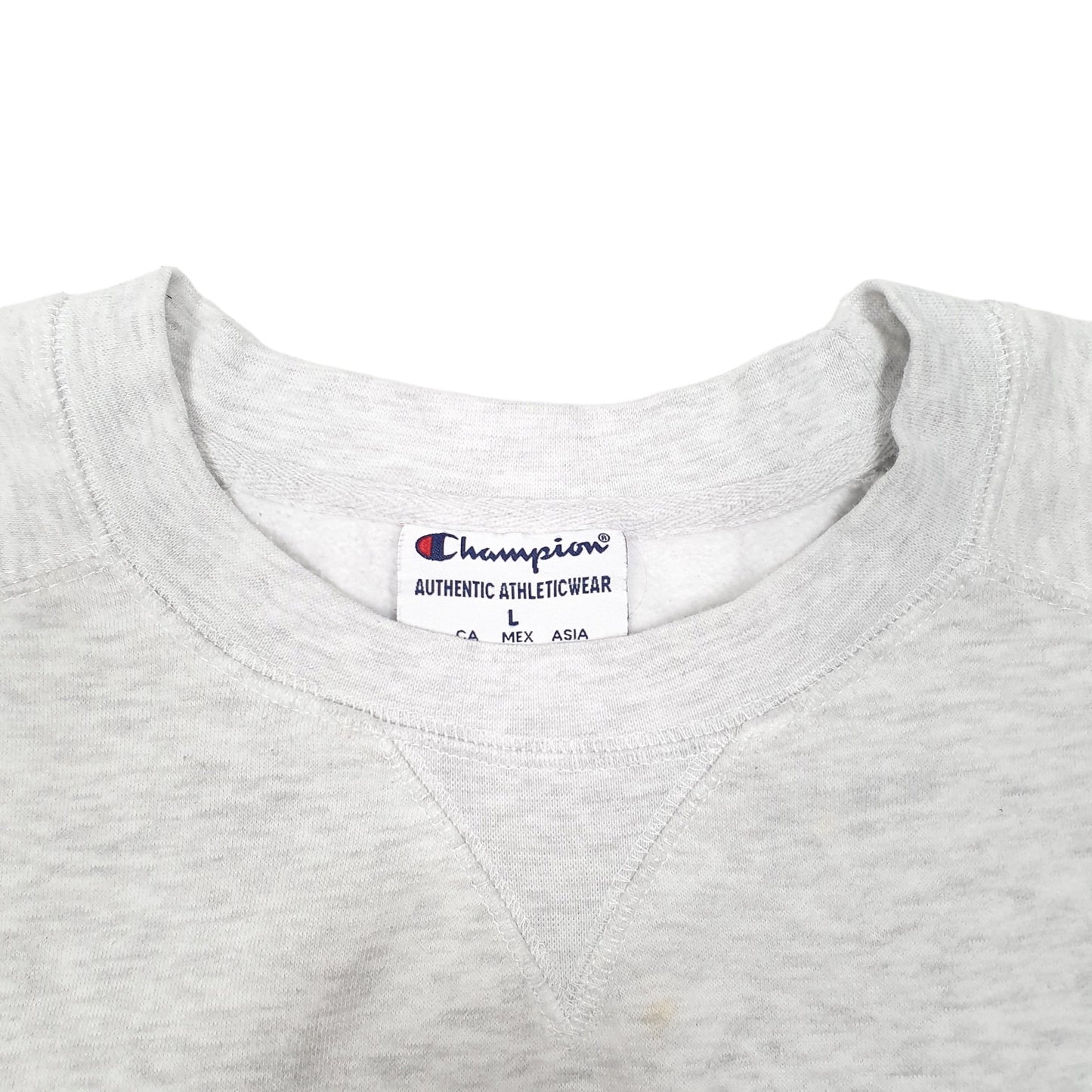 Mens Grey Champion Clemson University Tigers USA Crewneck Jumper