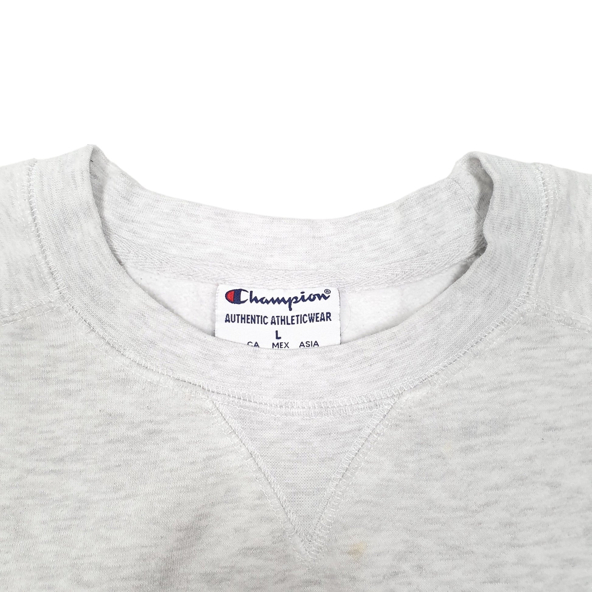 Mens Grey Champion Clemson University Tigers USA Crewneck Jumper