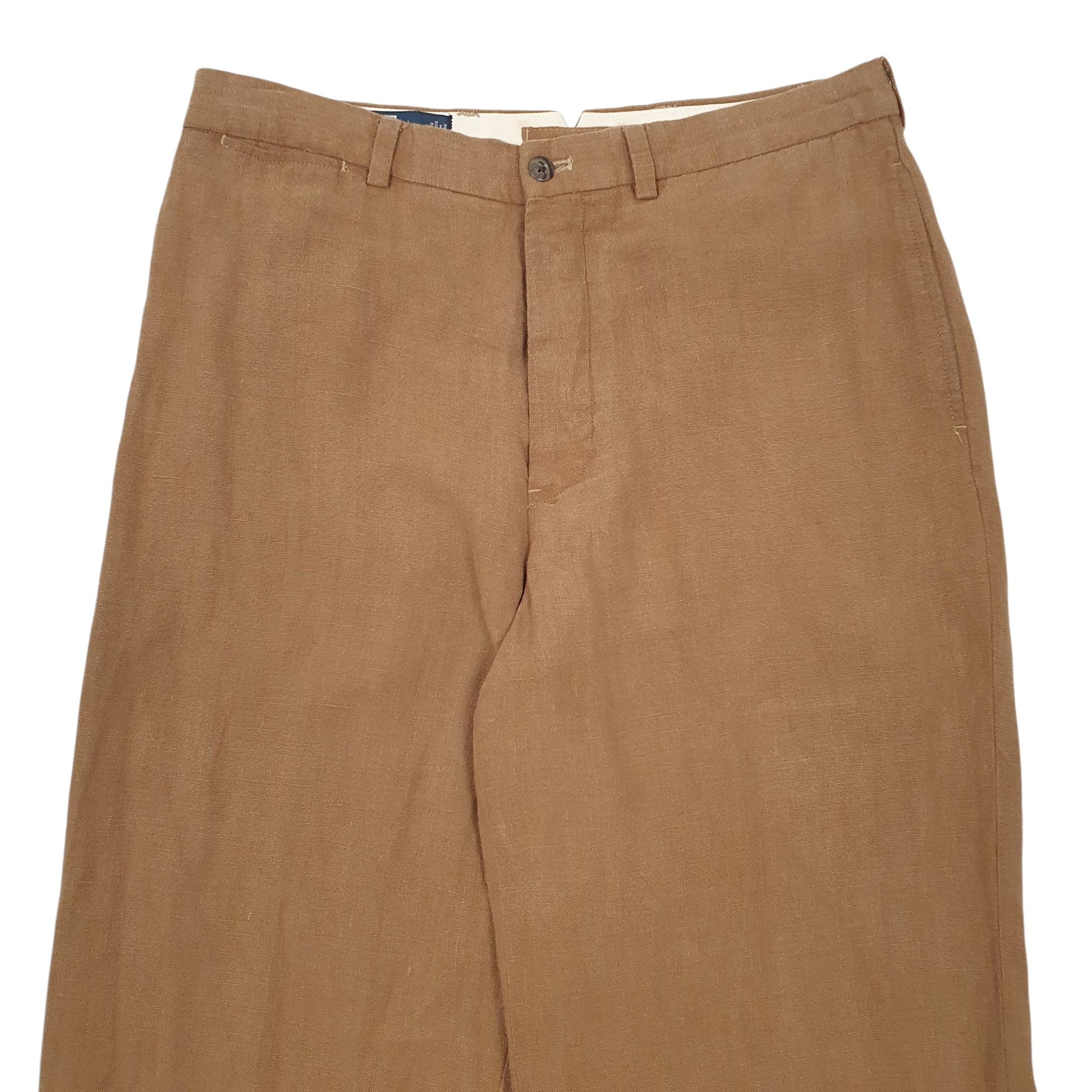 Mens Brown Polo Ralph Lauren Vintage 90s/00s Chino Trousers