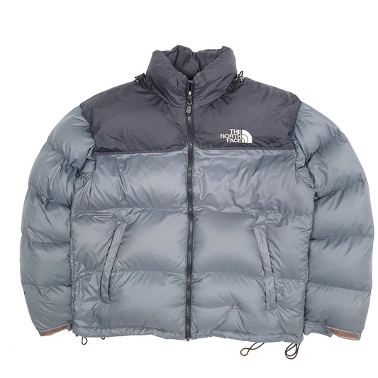 Mens Grey The North Face Nuptse 700  Coat