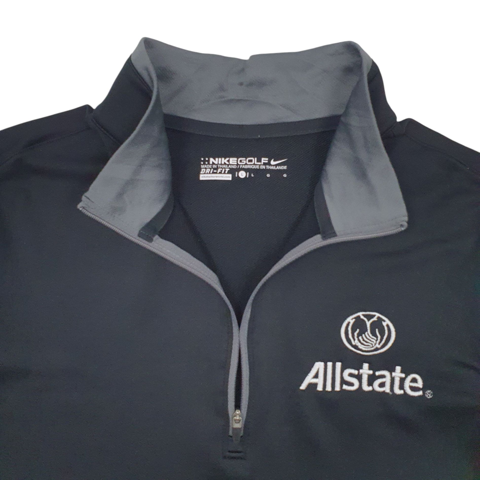 Mens Black Nike Active Wear Golf Dri-Fit Quarter Zip Jumper