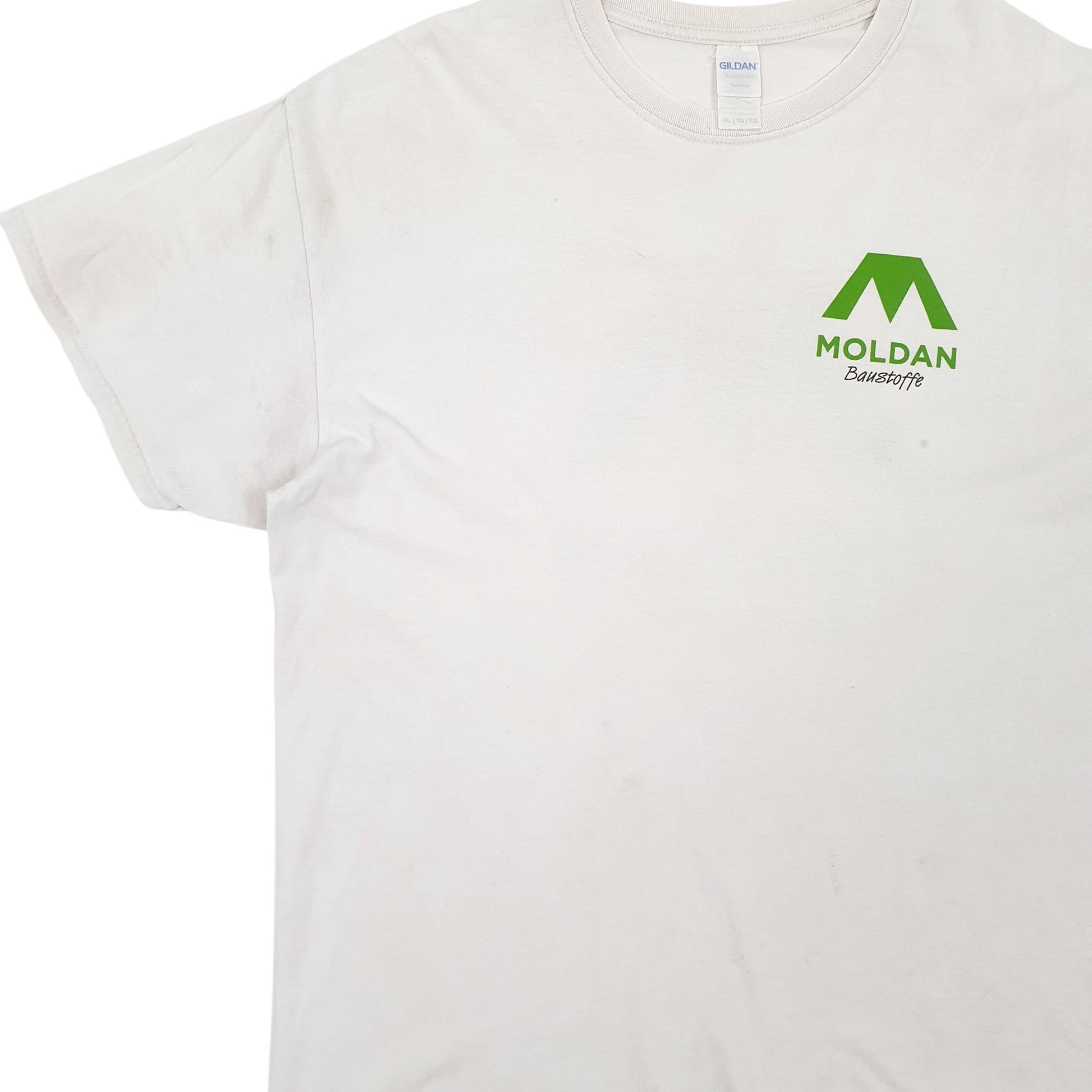 Mens White Gidan Vintage Short Sleeve T Shirt