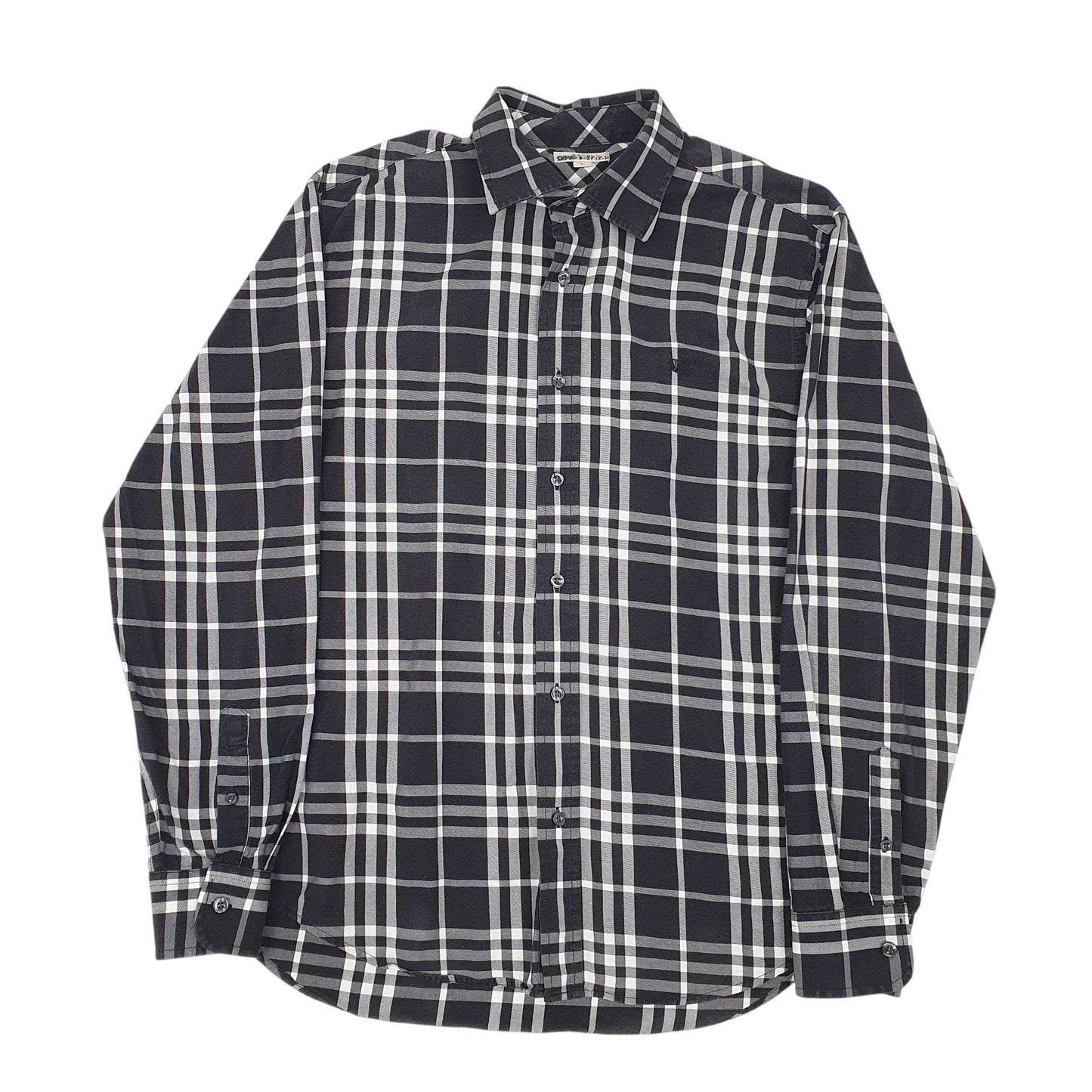 Mens Black Burberry  Long Sleeve Shirt
