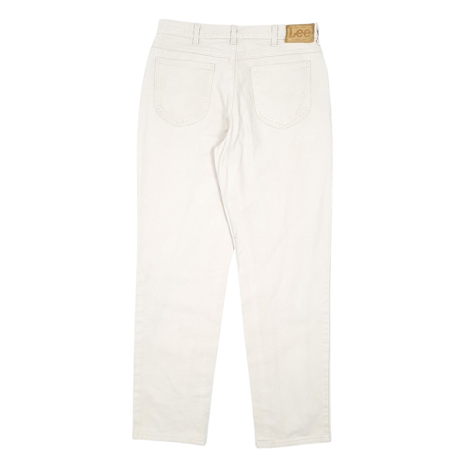 Mens Cream Lee Vintage 90s Made In USA Casual JeansW34 L32