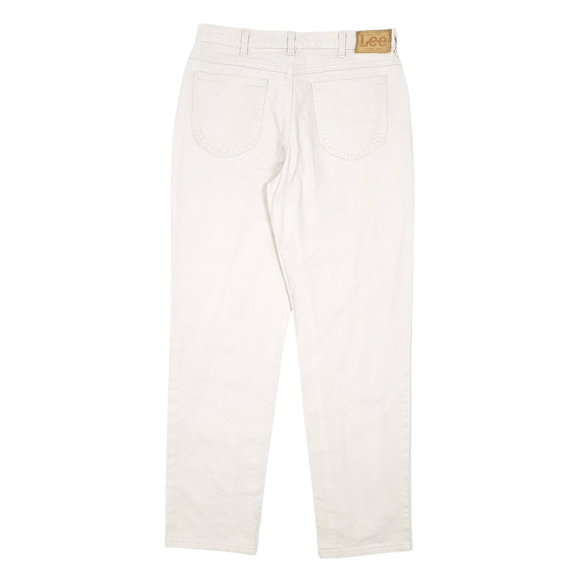 Mens Cream Lee Vintage 90s Made In USA Casual JeansW34 L32