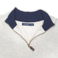 Mens Cream Nautica Knit Quarter Zip Jumper