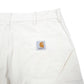 Mens Cream Carhartt Workwear Painter Union Made In USA Carpenter Shorts