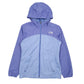 Womens Purple The North Face Fleece Lined Hoodie Coat