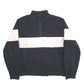 Womens Black Fila Spellout Quarter Zip Jumper