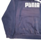 Mens Navy Puma Spellout Hoodie Jumper