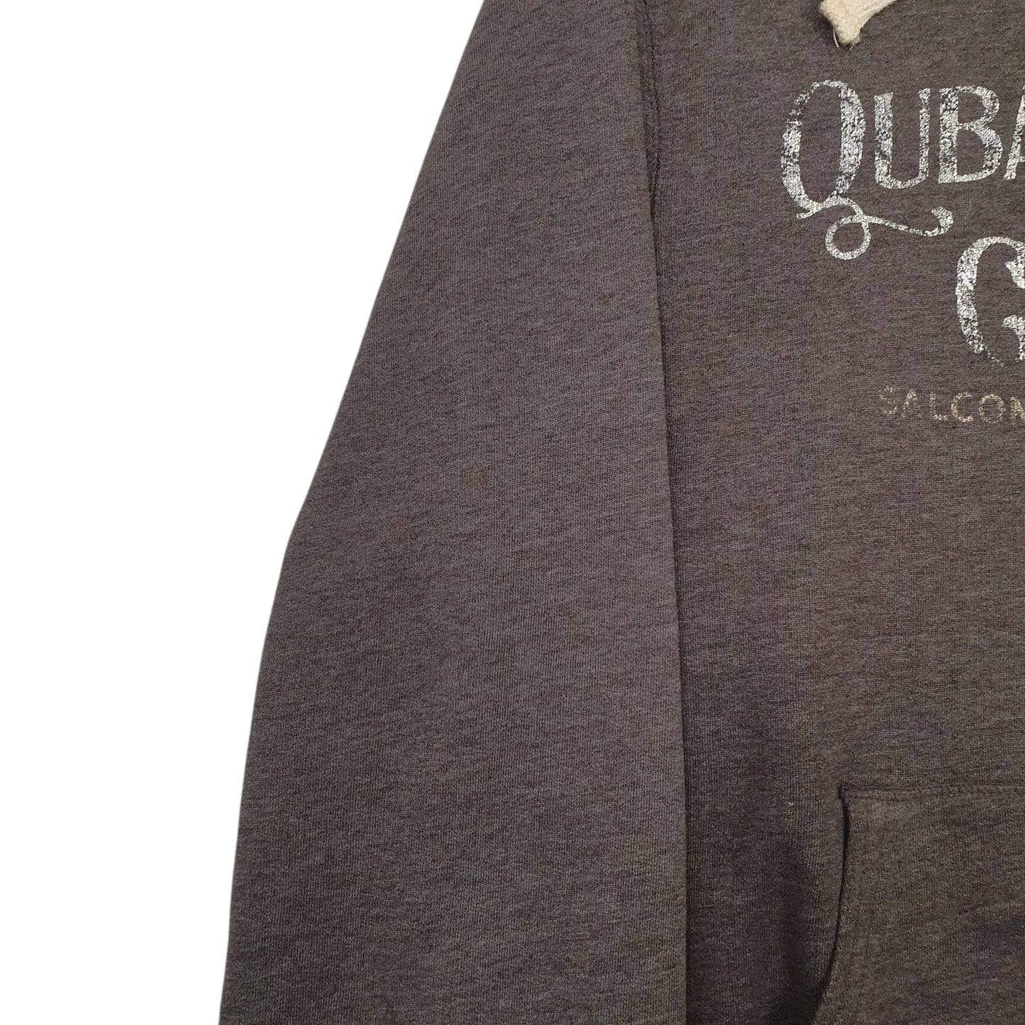 Mens Grey Quba & Co  Hoodie Jumper