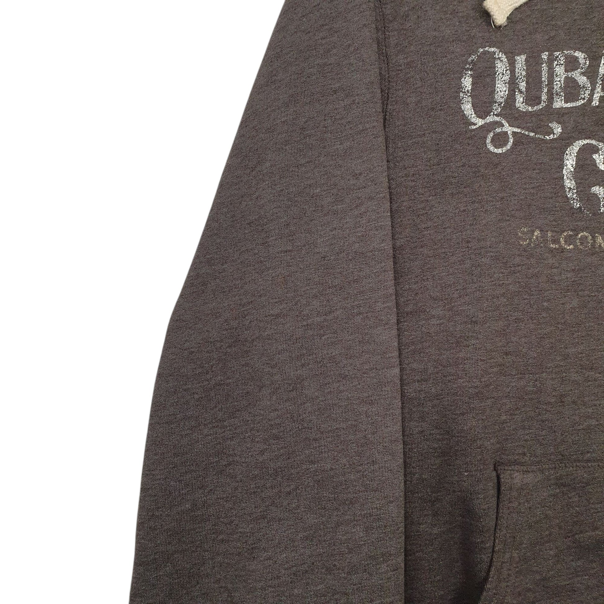 Mens Grey Quba & Co  Hoodie Jumper