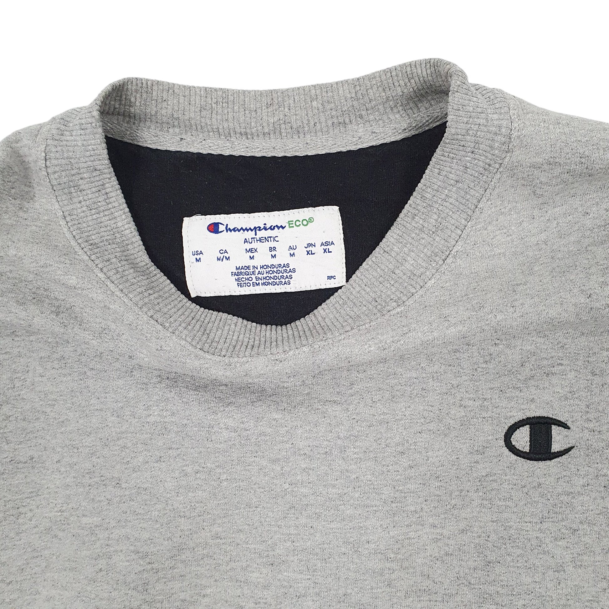 Mens Grey Champion  Crewneck Jumper