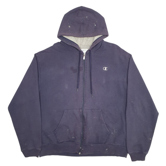 Mens Navy Champion  Full Zip Jumper