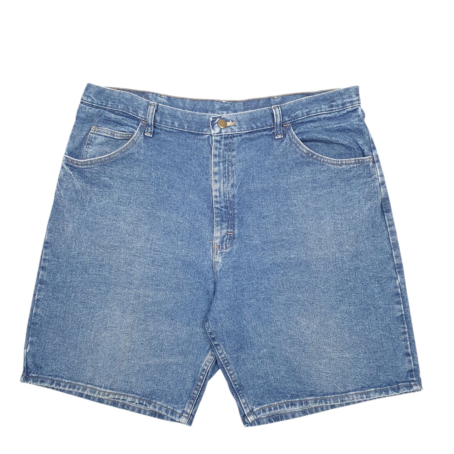 Mens Blue Wrangler Denim Jeans Jorts Denim Shorts