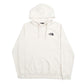 Mens Cream The North Face Spellout Hoodie Jumper