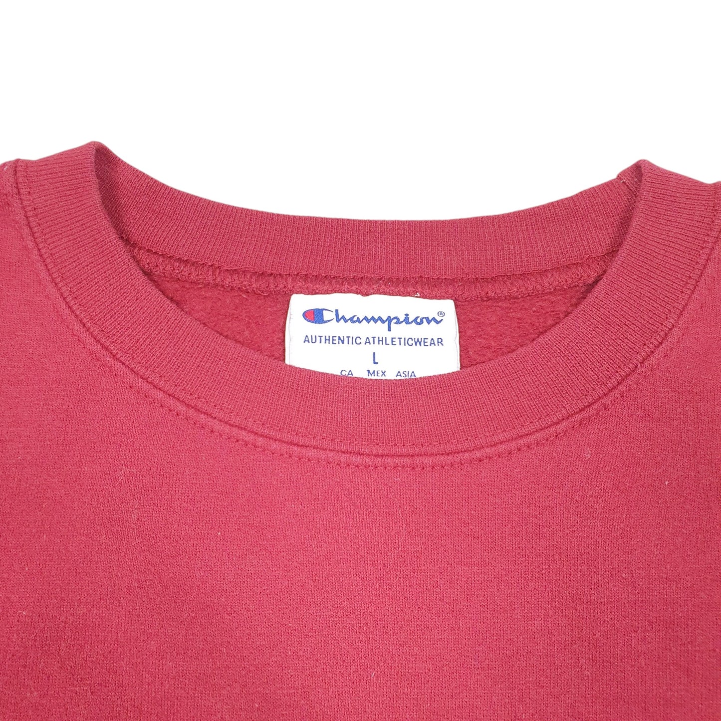 Mens Burgundy Champion Colgate Spellout USA Sweat Crewneck Jumper