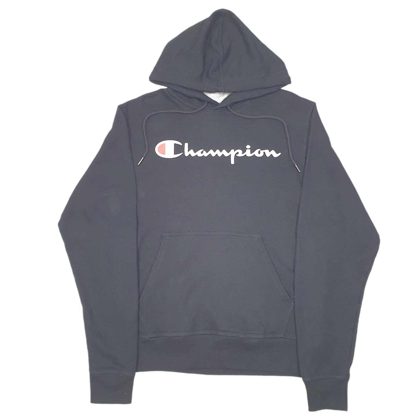 Mens Black Starter Script Hoodie Jumper