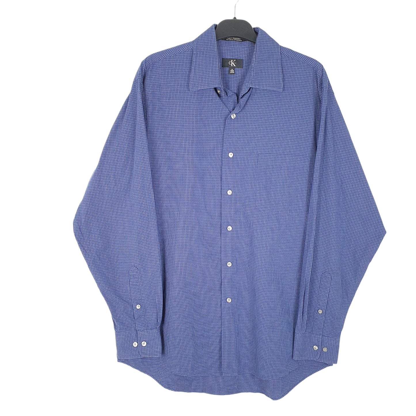 Mens Blue Calvin Klein  Long Sleeve Shirt