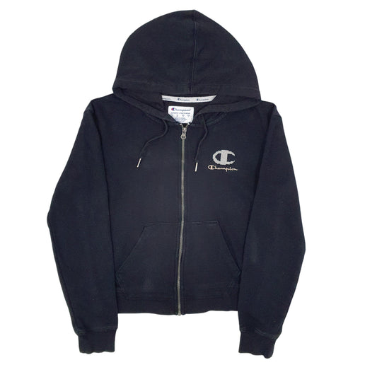 Womens Black Champion  Full Zip Jumper