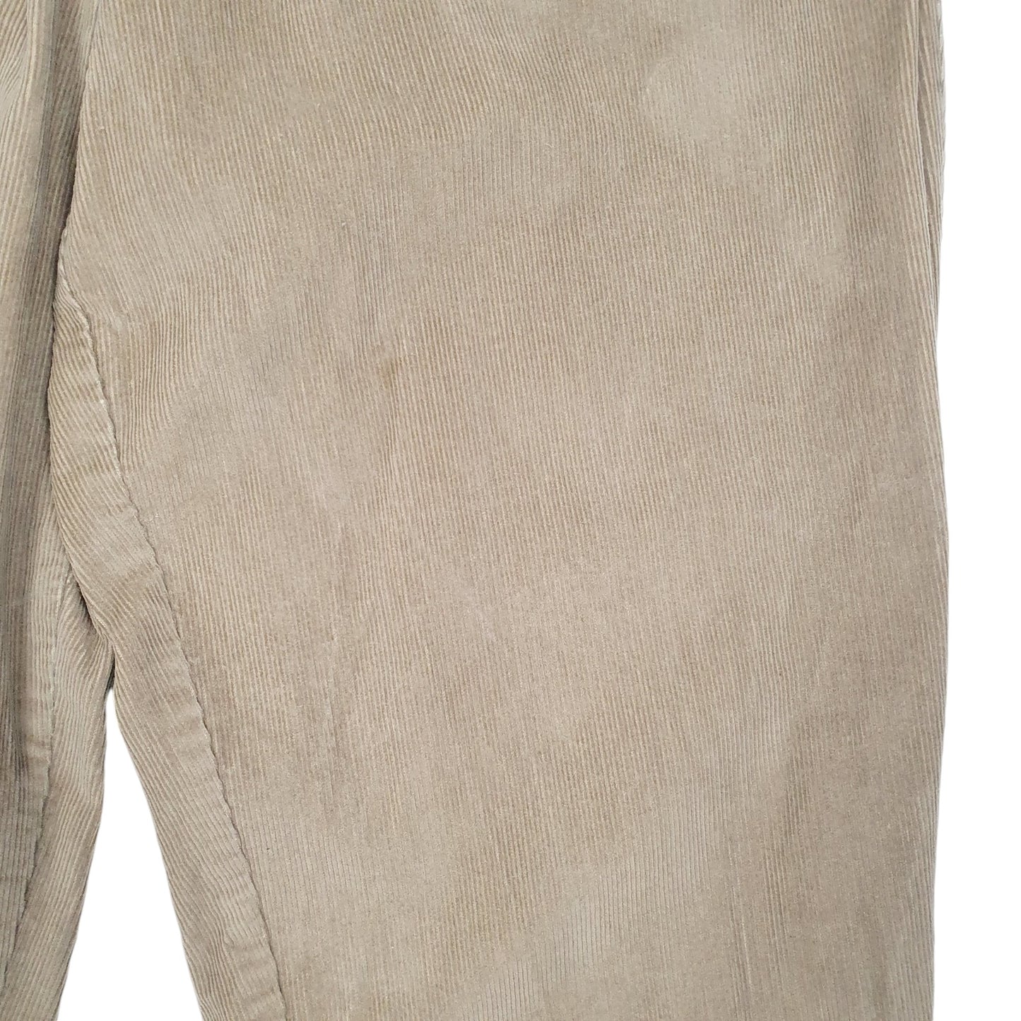 Mens Tan Dockers Relaxed Double Pleated Cords Corduroy Trousers