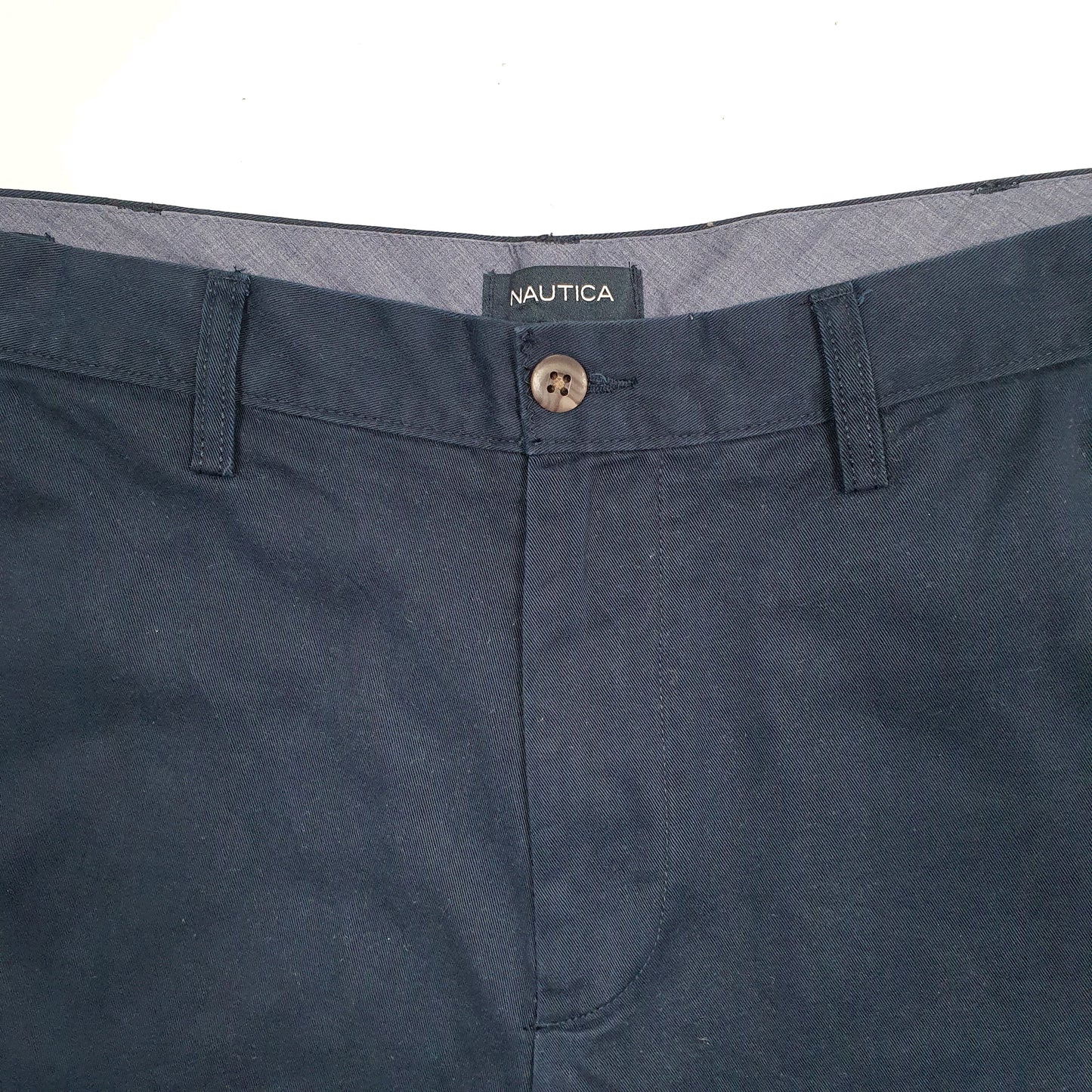 Mens Navy Nautica Classic Fit Deck Chino Shorts