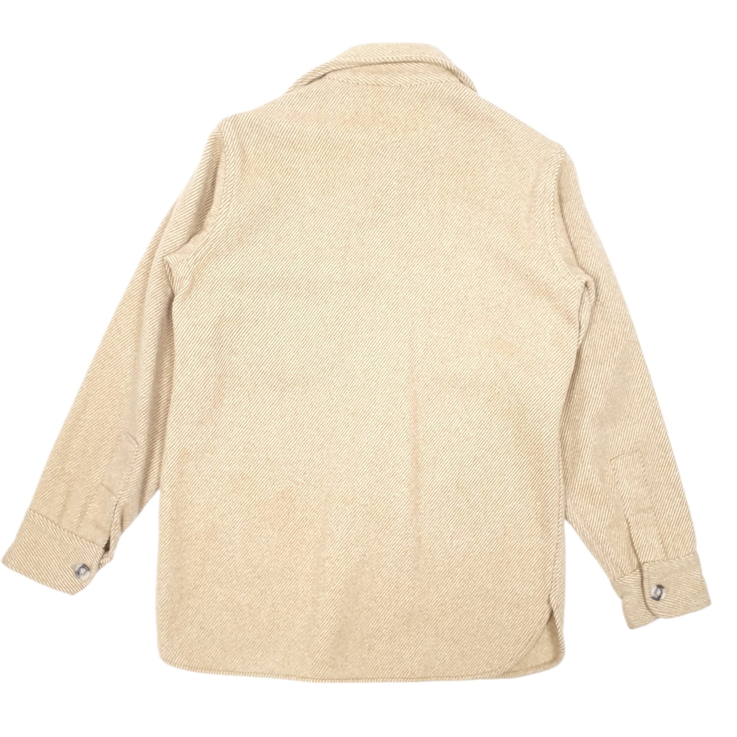 Mens Tan Woolrich Vintage CPO Overshirt Shacket 70s 80s Long Sleeve Shirt