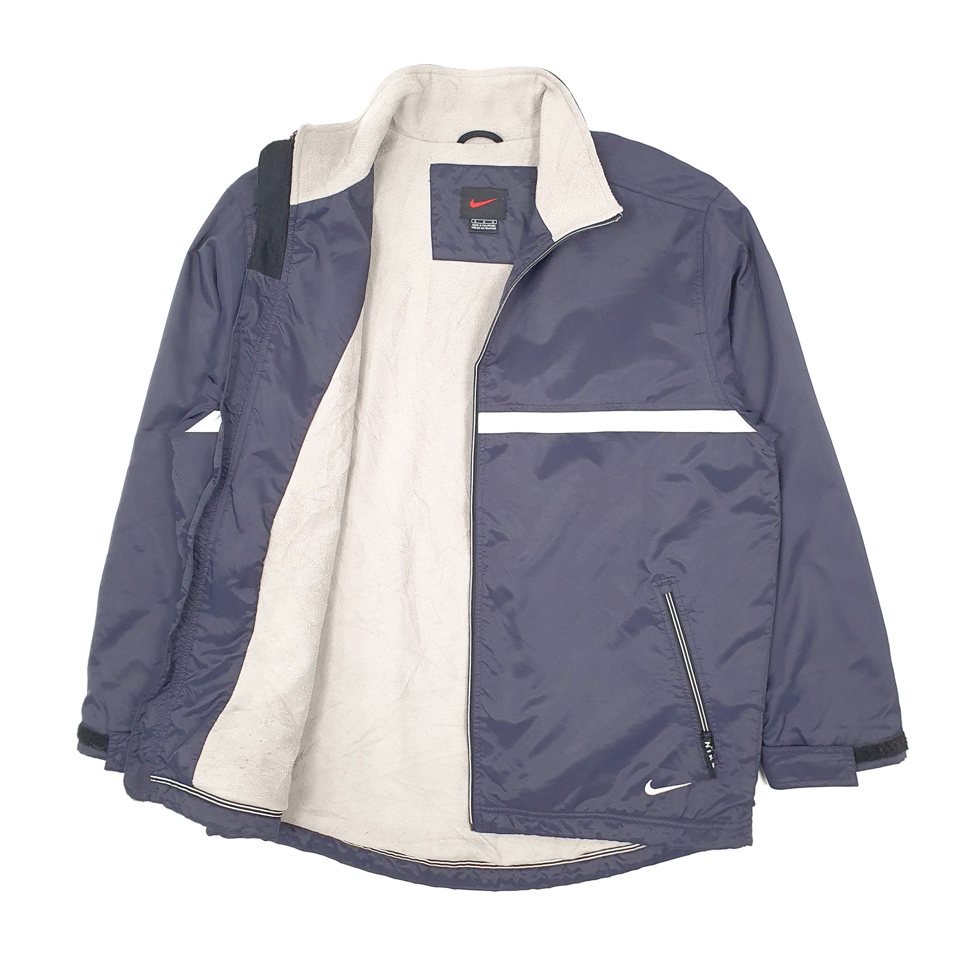Mens Navy Nike Vintage 2000s Windbreaker Bomber  Coat