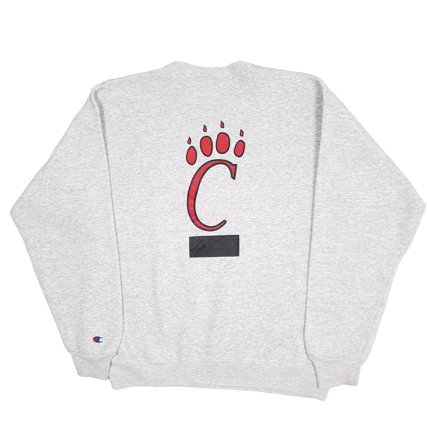 Mens Grey Champion Vintage 1990s Basic Training Cincinnati Bengals NFL Crewneck Jumper