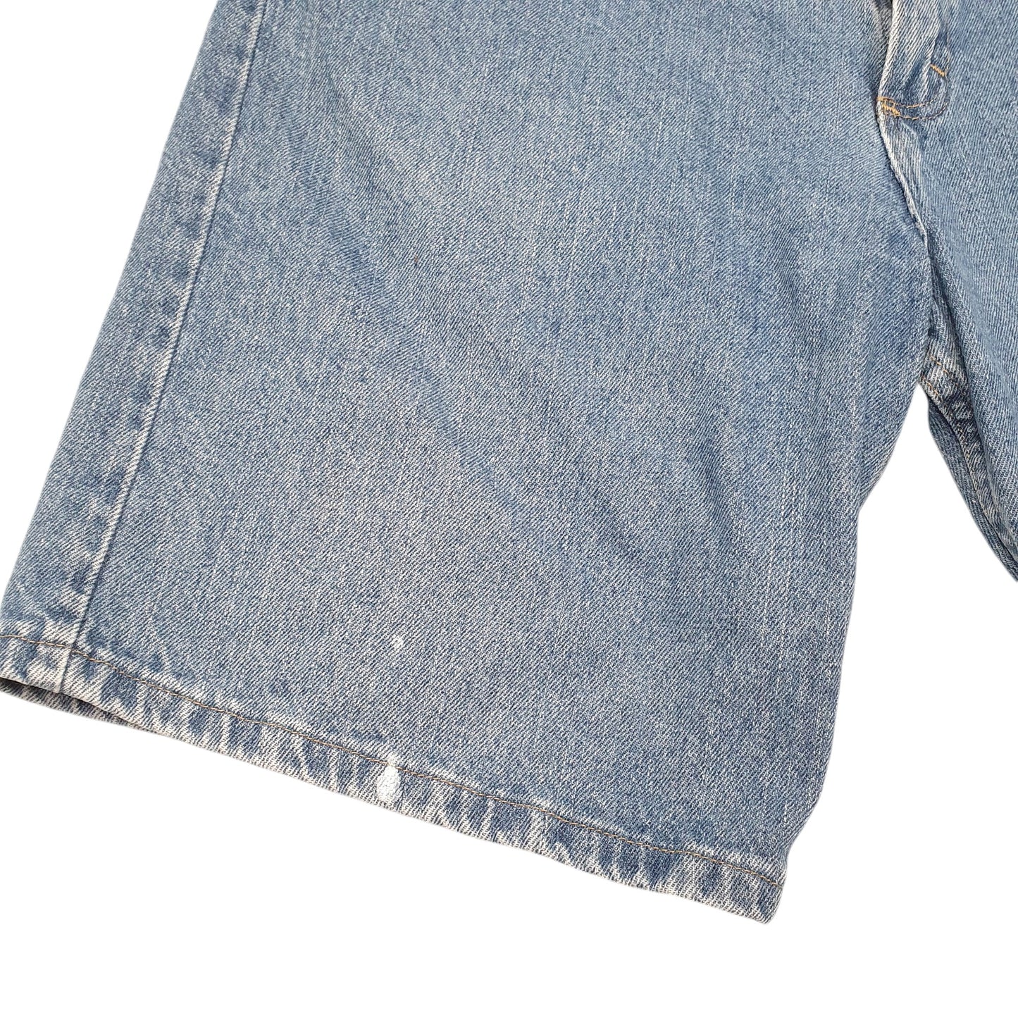 Mens Blue Wrangler Denim Jeans Jorts Regular Denim Shorts