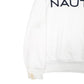 Womens White Nautica Spellout Crewneck Jumper