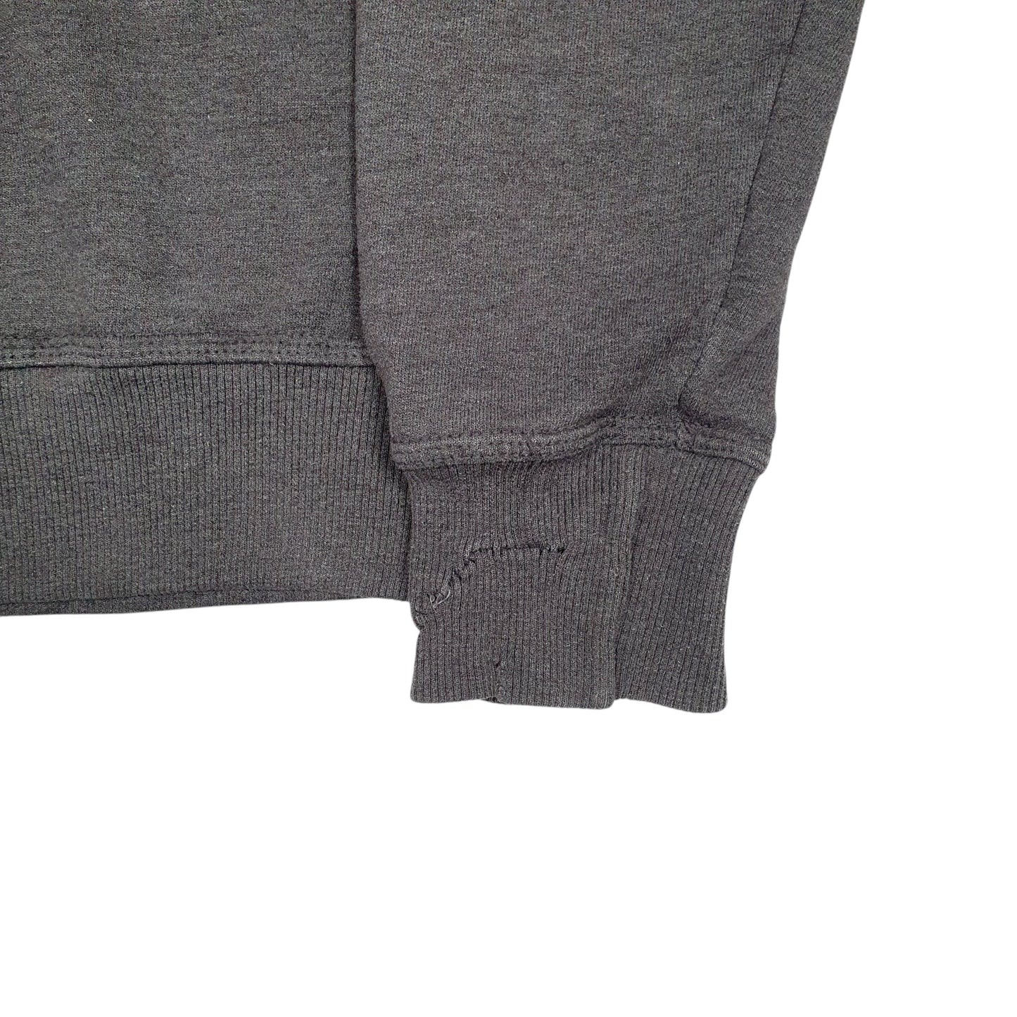 Mens Grey Champion Spellout Hoodie Jumper