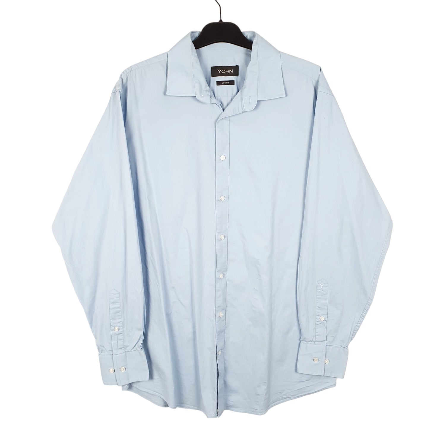 Mens Blue Yorn  Long Sleeve Shirt