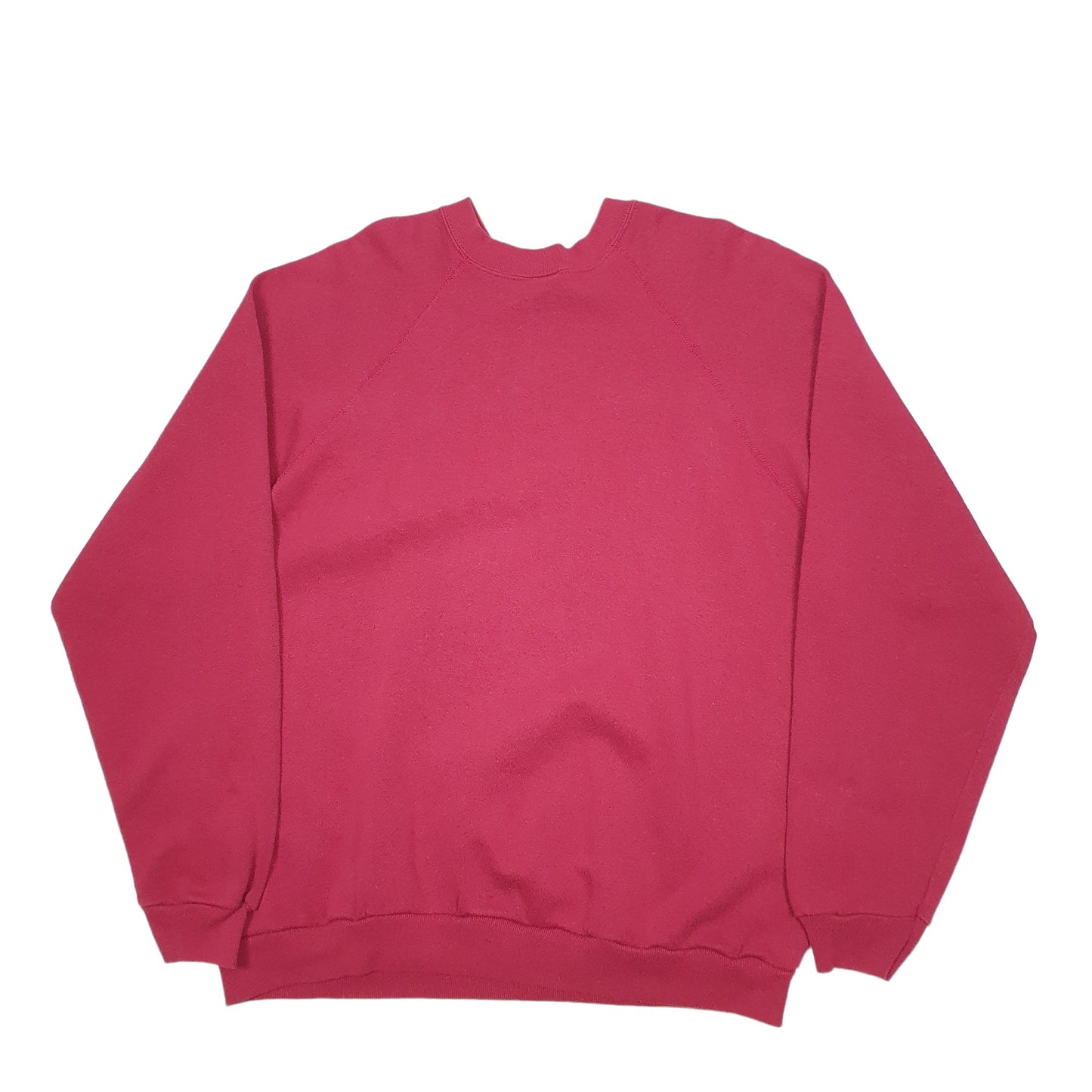 Mens Burgundy Tultex Vintage 90's Made In USA Crewneck Jumper