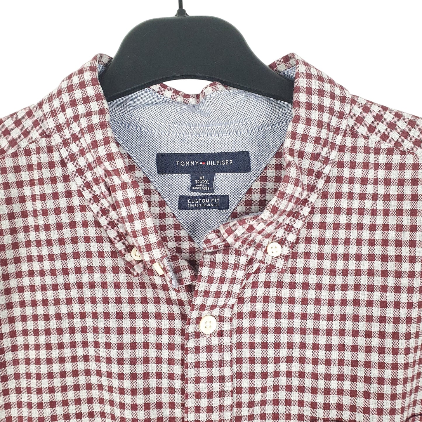 Mens Red Tommy Hilfiger  Long Sleeve Shirt