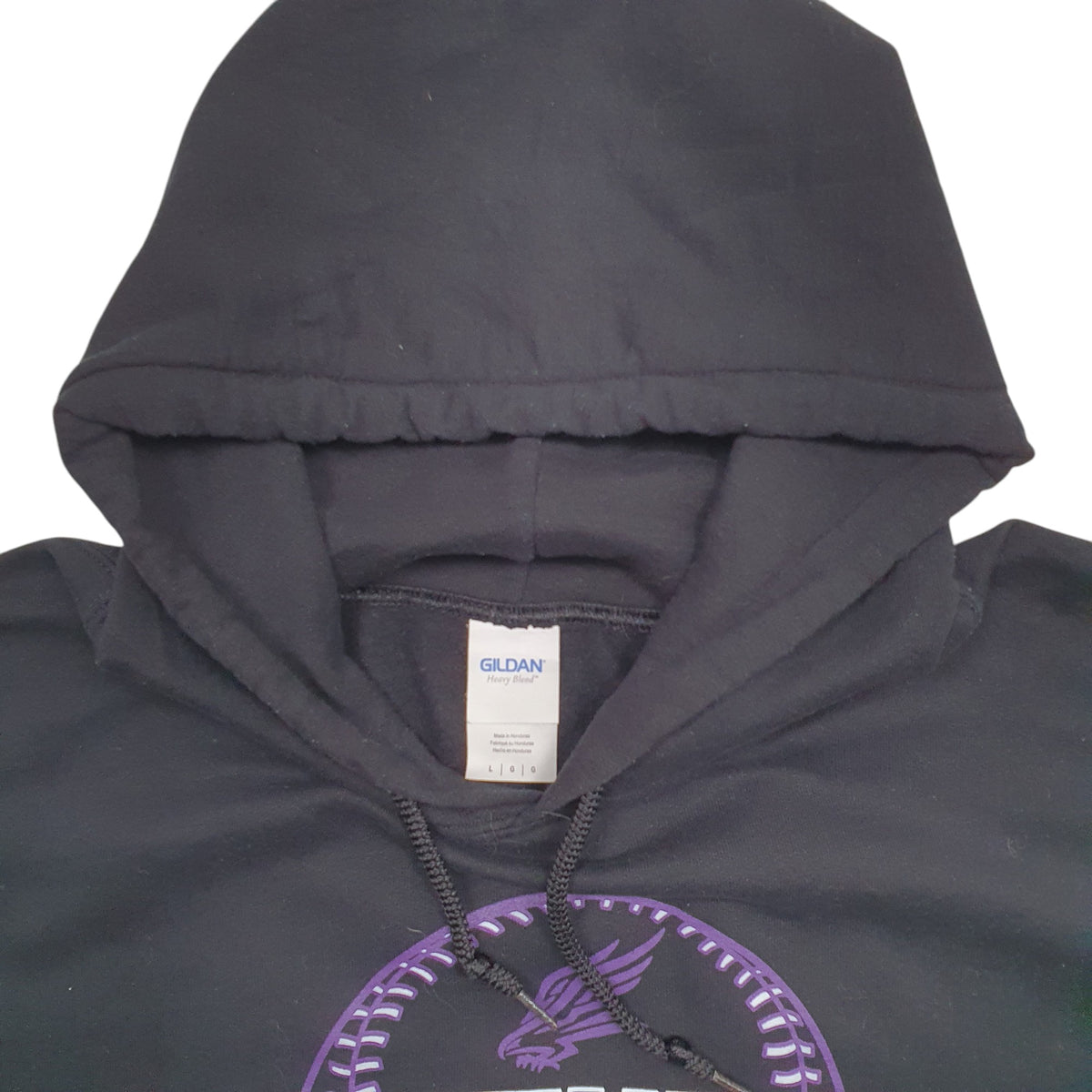 Womens Black Gildan Northern Softball Hoodie Jumper