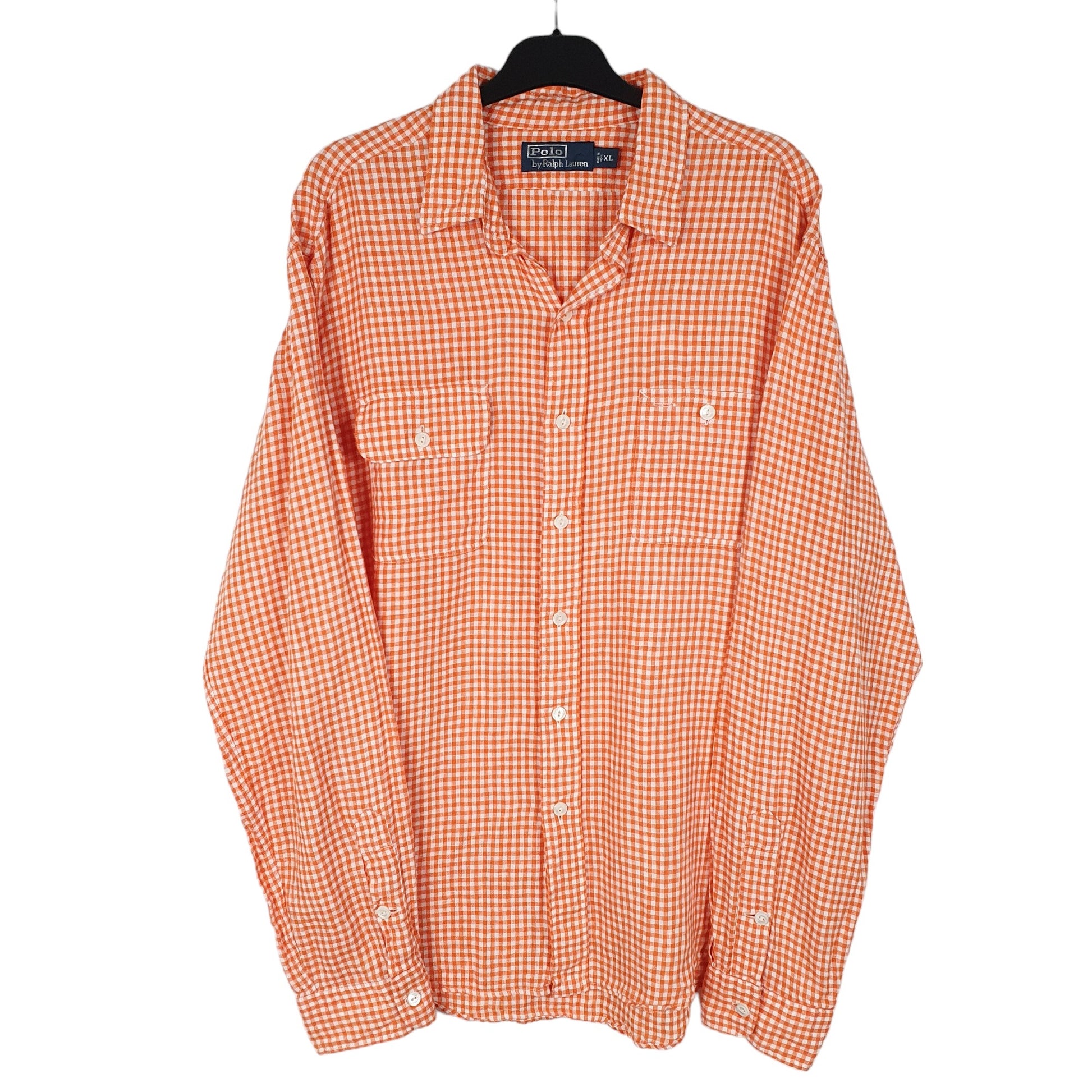 Mens Orange Polo Ralph Lauren  Long Sleeve Shirt