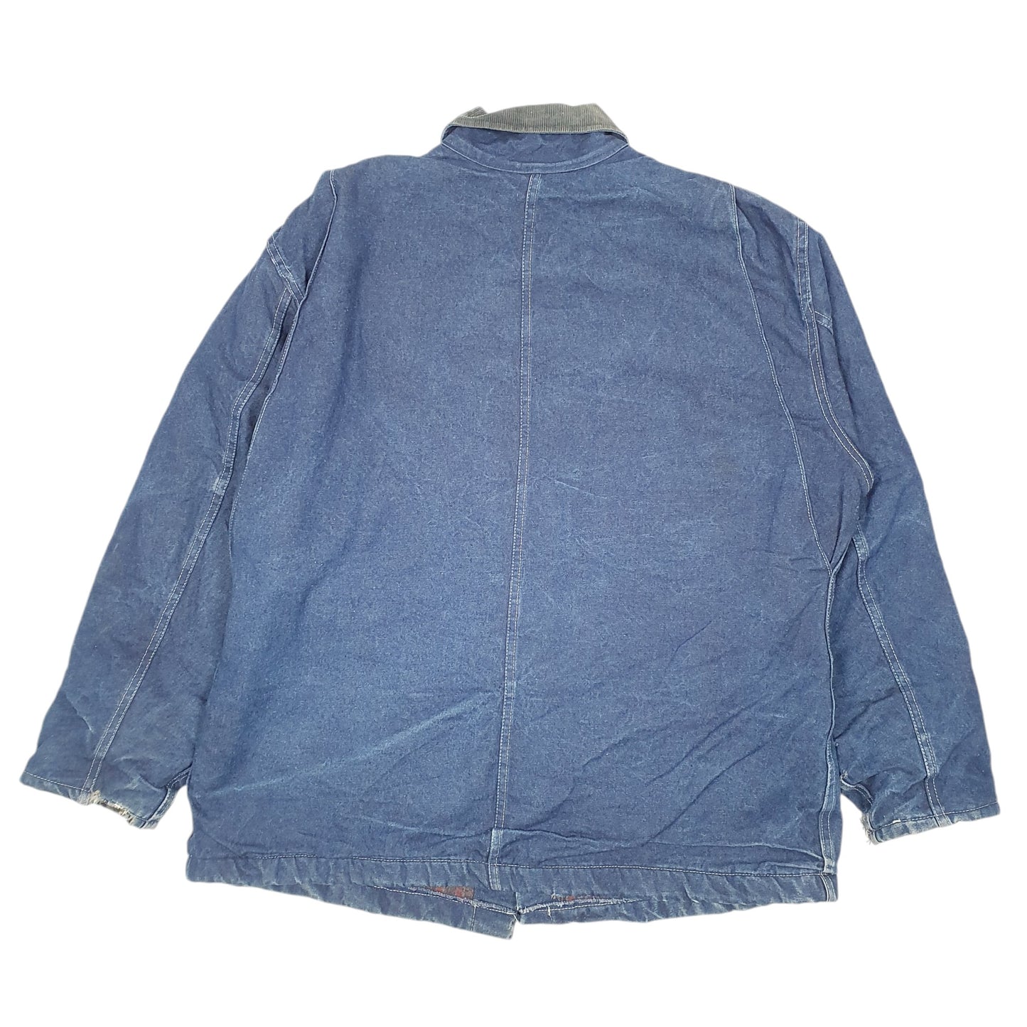 Mens Blue Dickies Workwear Denim Barn Blanket Lined  Coat